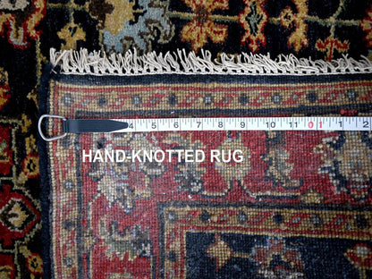 Black 3'2" x 5'0" Heriz Hand knotted Wool Rug - Sku: O084662