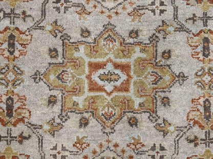 Tribal Heriz hand-knotted wool runner in Gray & Brown, 4'2" x 12' — SKU O084691 (view 5)