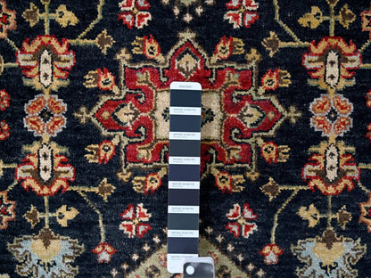 Black 3'0" x 5'0" Heriz Hand knotted Wool Rug - Sku: O084711
