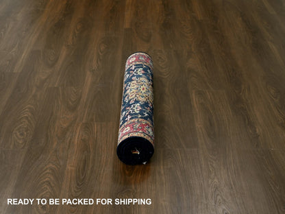Black 3'0" x 5'0" Heriz Hand knotted Wool Rug - Sku: O084711