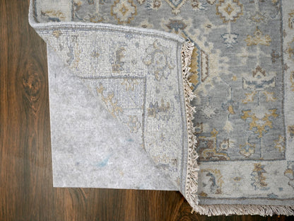 Heriz hand-knotted wool runner in Gray & Ivory, 2'7" x 10' — SKU O084712 (view 3)