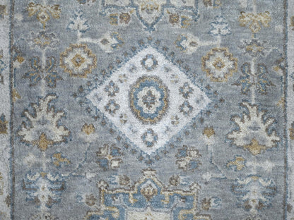 Heriz hand-knotted wool runner in Gray & Ivory, 2'7" x 10' — SKU O084712 (view 5)