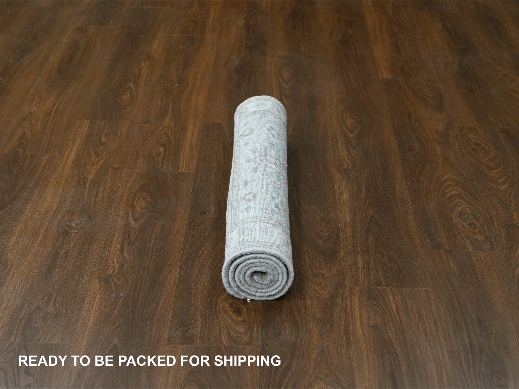 Heriz hand-knotted wool rug in Gray & Ivory, 3'1" x 5' — SKU O084713 (view 6)