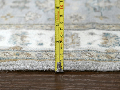Heriz hand-knotted wool rug in Gray & Ivory, 3'1" x 5' — SKU O084713 (view 7)
