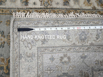 Heriz hand-knotted wool rug in Gray & Ivory, 3'1" x 5' — SKU O084713 (view 8)