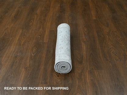 Heriz hand-knotted wool rug in Gray & Ivory, 3'1" x 5' — SKU O084714 (view 6)