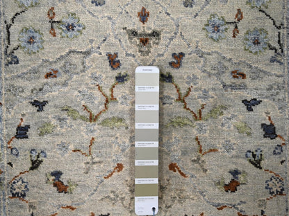 Oushak Oushak hand-knotted wool runner in Gray, 2'8" x 27'8" — SKU O084735 (view 4)