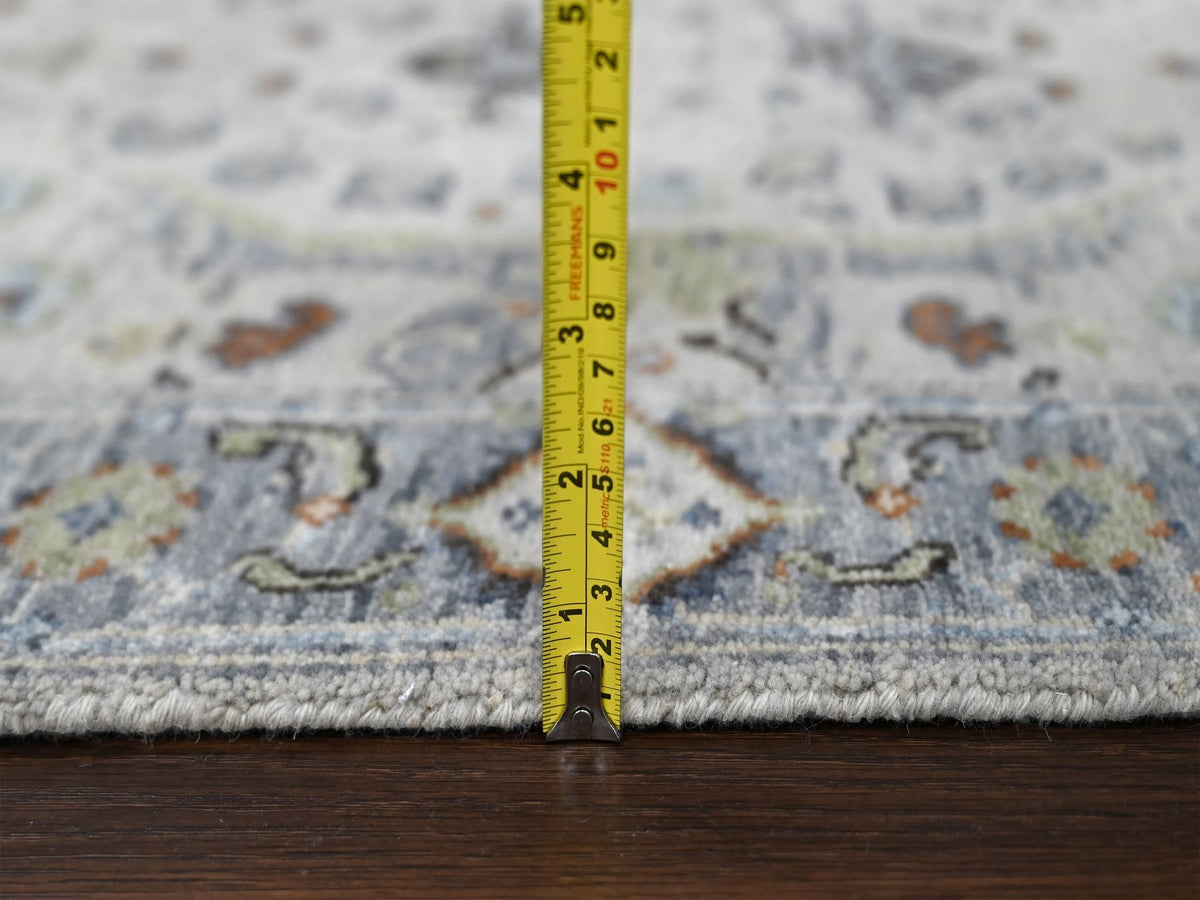 Oushak Oushak hand-knotted wool runner in Gray, 2'8" x 27'8" — SKU O084735 (view 7)