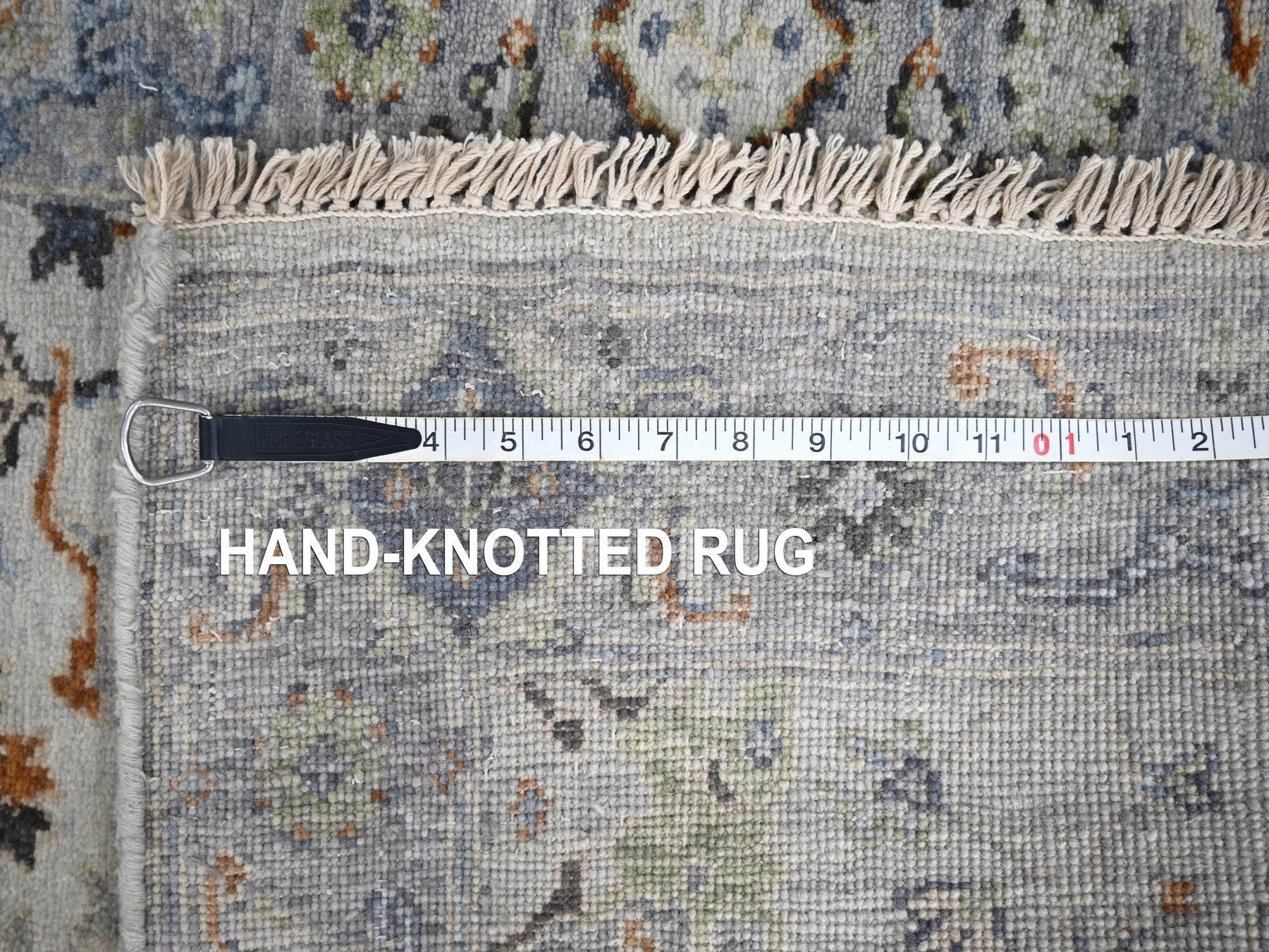 Oushak Oushak hand-knotted wool runner in Gray, 2'8" x 27'8" — SKU O084735 (view 8)