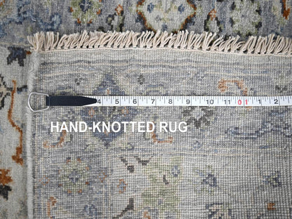 Oushak Oushak hand-knotted wool runner in Gray, 2'8" x 27'8" — SKU O084735 (view 8)