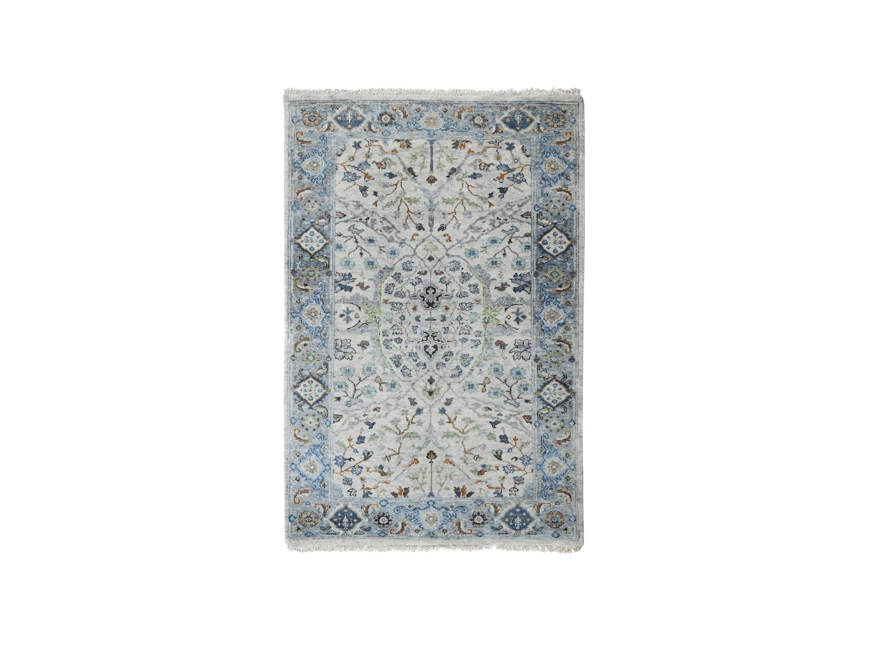 Oushak Oushak hand-knotted wool rug in Gray, 3' x 5' — SKU O084740