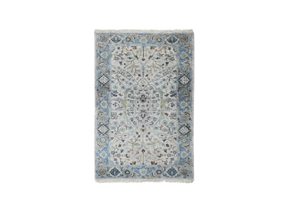 Oushak Oushak hand-knotted wool rug in Gray, 3' x 5' — SKU O084740