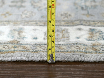 Heriz hand-knotted wool rug in Gray & Daisy White, 3'1" x 5' — SKU O084744 (view 7)