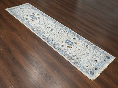 Oushak Oushak hand-knotted wool runner in Gray, 2'6" x 9'10" — SKU O084771 (view 2)