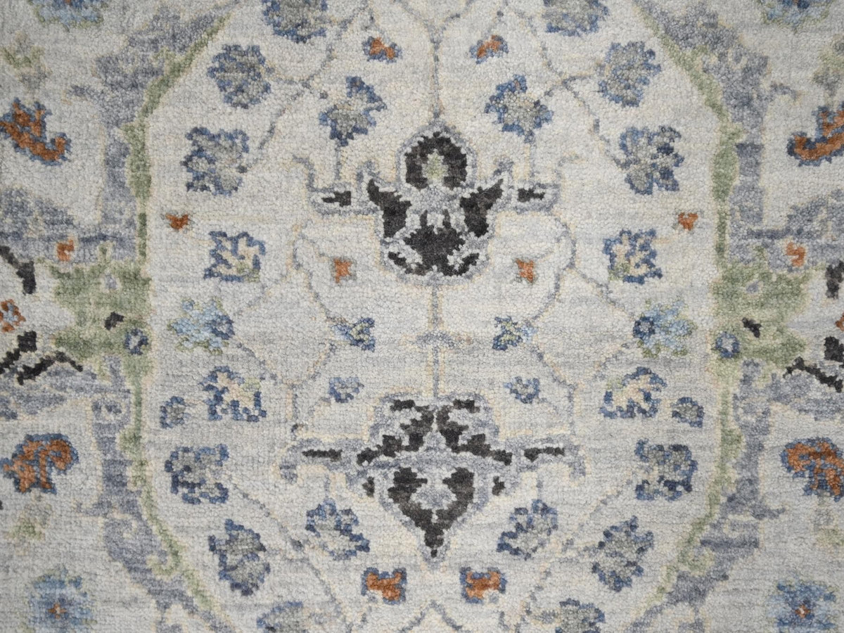 Oushak Oushak hand-knotted wool runner in Gray, 2'6" x 9'10" — SKU O084771 (view 5)