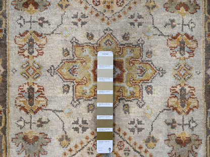 Heriz hand-knotted wool runner in Gray & Taupe Brown, 2'8" x 12' — SKU O084785 (view 4)