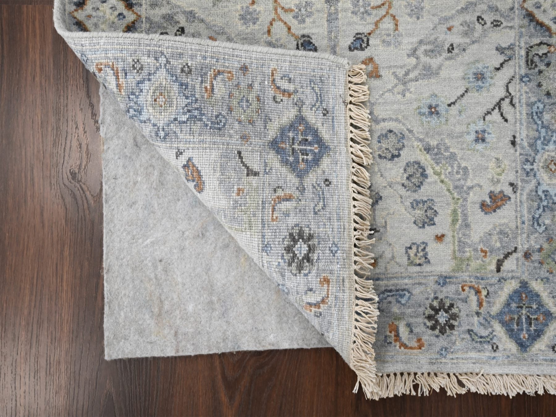 Oushak Oushak hand-knotted wool runner in Gray, 2'6" x 9'10" — SKU O084786 (view 3)