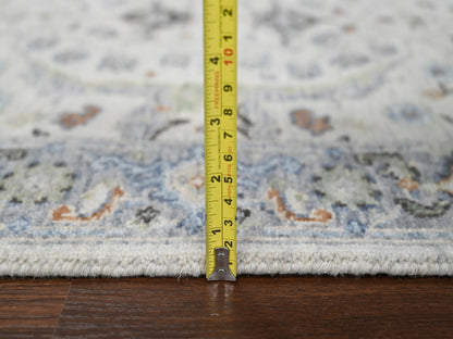 Oushak Oushak hand-knotted wool runner in Gray, 2'6" x 9'10" — SKU O084786 (view 7)