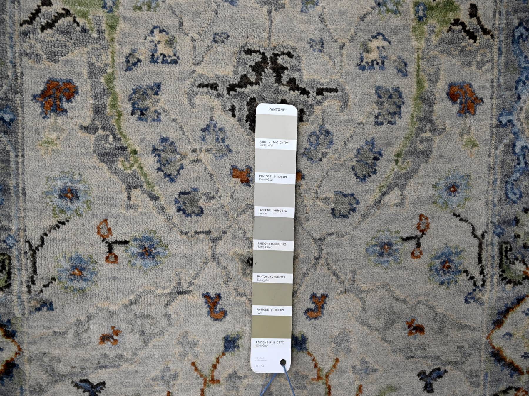 Oushak Oushak hand-knotted wool runner in Gray, 2'6" x 19'9" — SKU O084792 (view 4)
