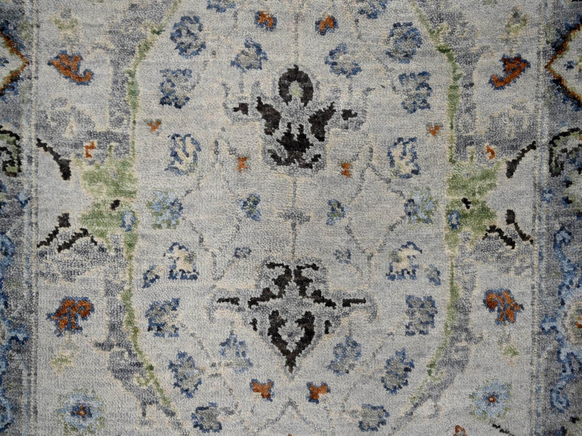 Oushak Oushak hand-knotted wool runner in Gray, 2'6" x 19'9" — SKU O084792 (view 5)