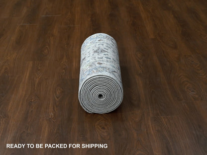 Oushak Oushak hand-knotted wool runner in Gray, 2'6" x 19'9" — SKU O084792 (view 6)