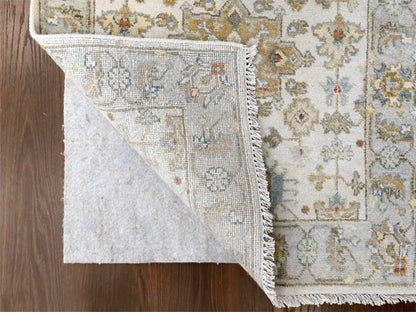 Ivory 2'9" x 17'10" Heriz Hand knotted Wool Rug - Sku: O084826