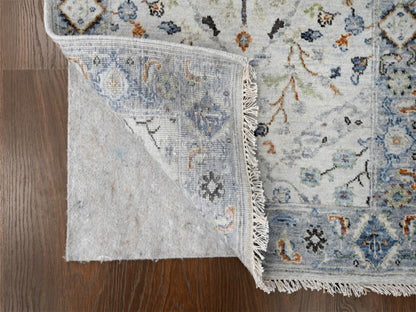 Grey 2'5" x 17'9" Oushak And Peshawar Hand knotted Wool Rug - Sku: O084842