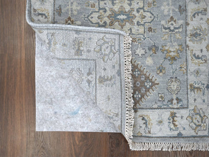 Grey 2'7" x 6'0" Traditional Hand knotted Wool Rug - Sku: O084908