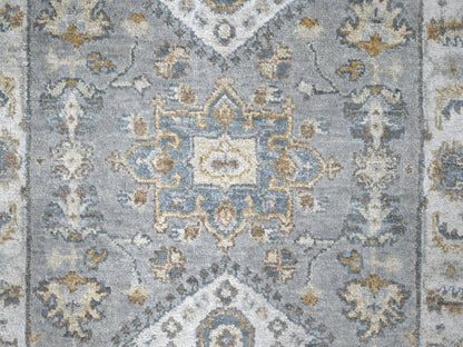Grey 2'7" x 6'0" Traditional Hand knotted Wool Rug - Sku: O084908