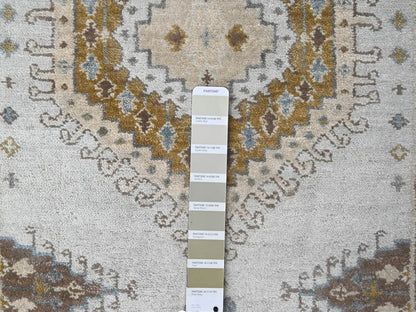 Grey 2'7" x 19'9" Tribal & Geometric Hand knotted Wool Rug - Sku: O084923
