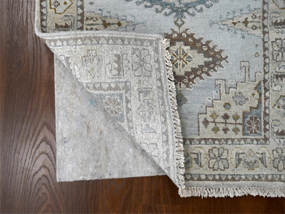 Grey 2'9" x 6'0" Tribal & Geometric Hand knotted Wool Rug - Sku: O084925