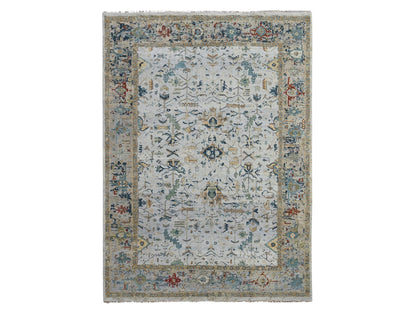 Heriz Transitional hand-knotted wool rug in Gray, 8'11" x 11'11", SKU O084976
