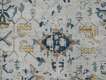 Heriz Transitional hand-knotted wool rug in Gray, 8'11" x 11'11", SKU O084976