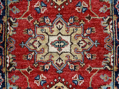 Red 2'0" x 3'0" Traditional Hand knotted Wool Rug - Sku: O084980