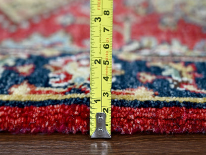 Red 2'0" x 3'0" Traditional Hand knotted Wool Rug - Sku: O084980