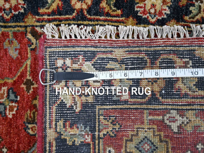 Red 2'0" x 3'0" Traditional Hand knotted Wool Rug - Sku: O084980