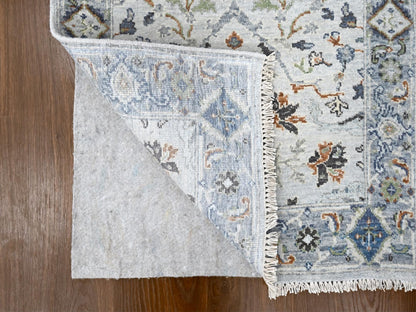Grey 2'8" x 23'10" Oushak And Peshawar Hand knotted Wool Rug - Sku: O084986