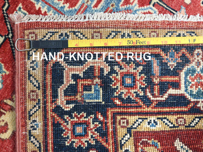 Heriz Heriz hand-knotted wool rug in Red & Midnight Blue, 3'10" x 6' — SKU O085008 (view 7)