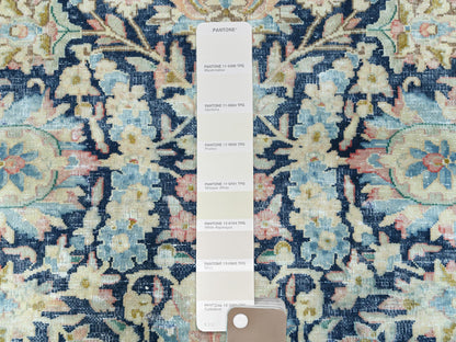 Blue 11'7" x 15'9" Vintage Hand knotted Wool Rug - Sku: O085272