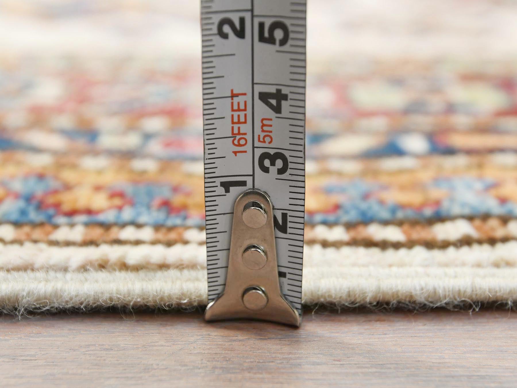 Kazak Kazak hand-knotted wool runner in Ivory & Red, 2'9" x 35'8" — SKU O085291 (view 6)