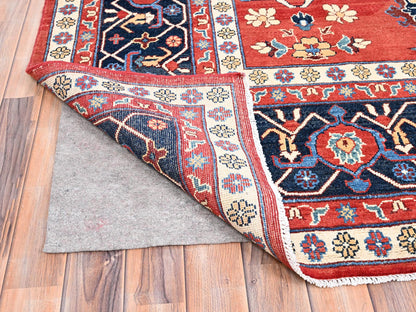 Heriz Heriz hand-knotted wool rug in Red & Blue, 9'9" x 13' — SKU O085440 (view 3)