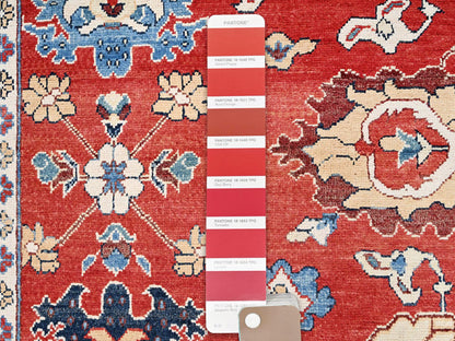 Heriz Heriz hand-knotted wool rug in Red & Blue, 9'9" x 13' — SKU O085440 (view 6)