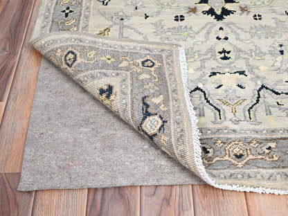 Blue 3'1" x 4'10" Heriz Hand knotted Wool Rug - Sku: O085509