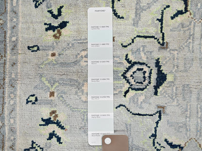Blue 3'1" x 4'10" Heriz Hand knotted Wool Rug - Sku: O085509