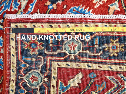 Heriz Heriz hand-knotted wool rug in Red & Blue, 2'10" x 4'7" — SKU O085511 (view 7)