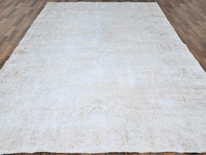 Blue 8'2" x 11'8" Vintage Hand knotted Wool Rug - Sku: O085523