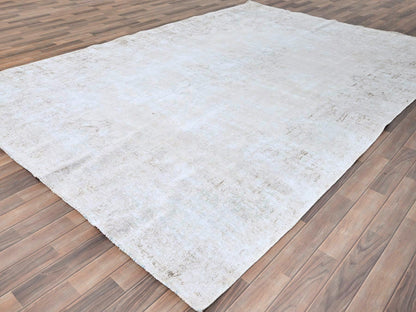 Blue 8'2" x 11'8" Vintage Hand knotted Wool Rug - Sku: O085523