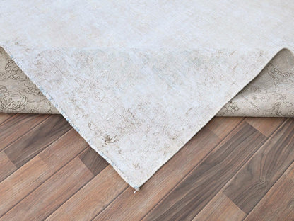 Blue 8'2" x 11'8" Vintage Hand knotted Wool Rug - Sku: O085523