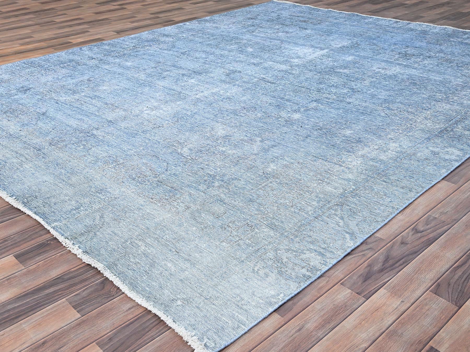 Tabriz Vintage hand-knotted wool rug in Overdyed, 9' x 11'8" — SKU O085539 (view 3)