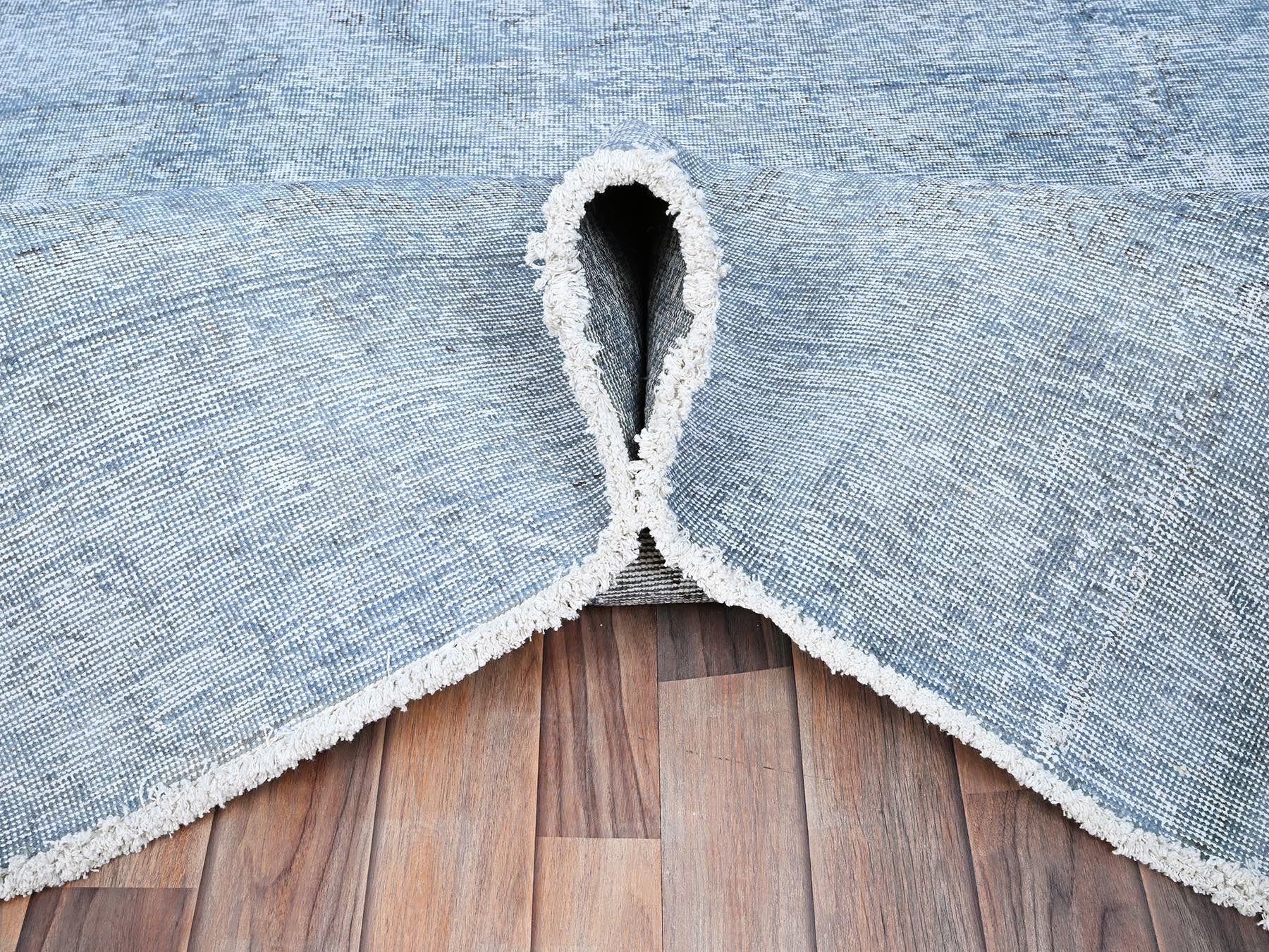 Tabriz Vintage hand-knotted wool rug in Overdyed, 9' x 11'8" — SKU O085539 (view 5)